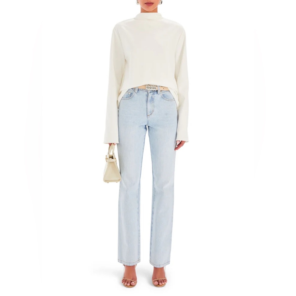 Ser.o.ya Retrofete Brooklyn High Rise Straight Jean Oasis